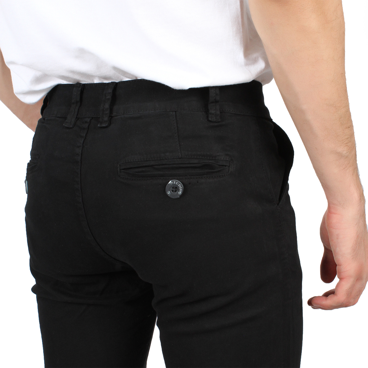 Foto 5 pulgar | Pantalón De Hombre De Gabardina Casual Strech Skinny