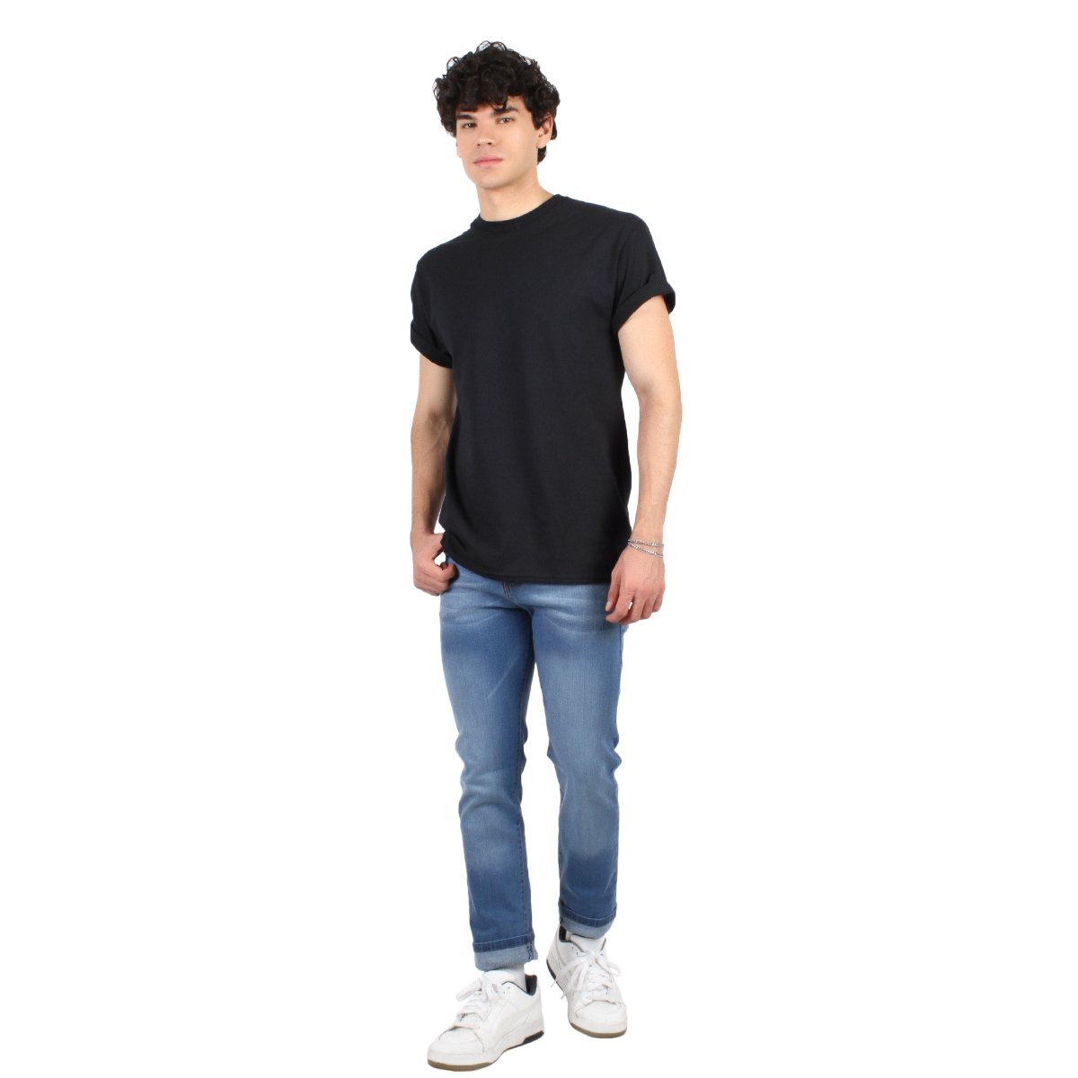 Foto 6 pulgar | Pantalón De Hombre Slim Fit Mezclilla