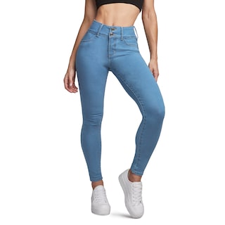 Foto 1 | Jeans Mujer Super Skinny Cintura Media Push Up 1170stcl