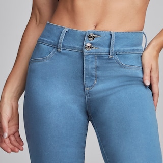Foto 3 | Jeans Mujer Super Skinny Cintura Media Push Up 1170stcl