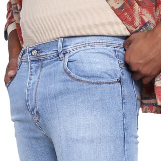 Foto 2 | Pantalón De Hombre Slim Fit Azul Super Claro