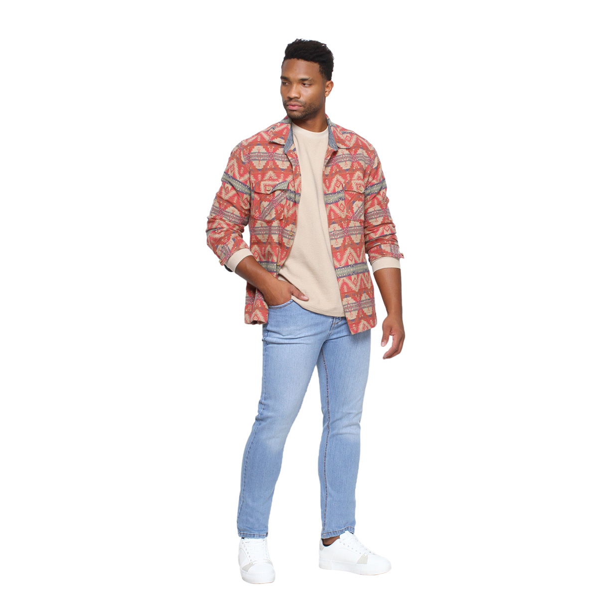 Foto 5 pulgar | Pantalón De Hombre Slim Fit Azul Super Claro