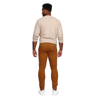 Foto 3 | Pantalón De Hombre Gabardina Skinny Dorado