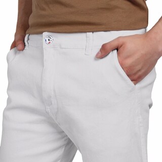 Foto 2 | Pantalón De Hombre Gabardina Skinny Plateado