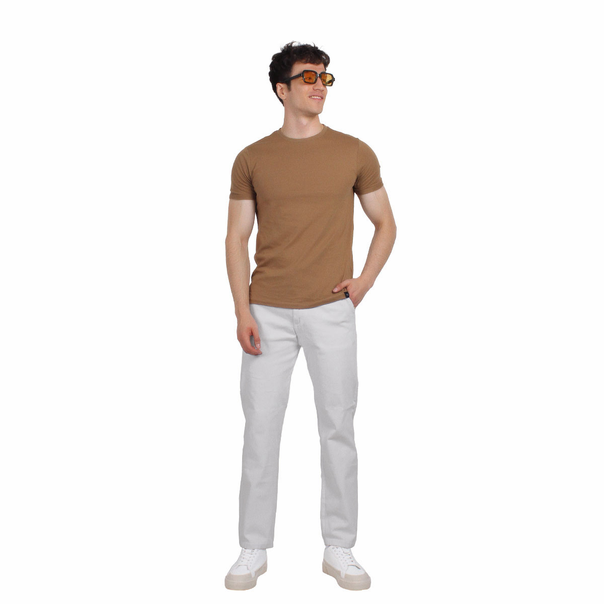 Foto 5 pulgar | Pantalón De Hombre Gabardina Skinny Plateado
