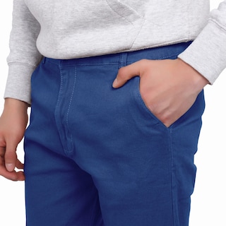 Foto 2 | Pantalón De Hombre De Gabardina Casual Skinny Azul Pizarra