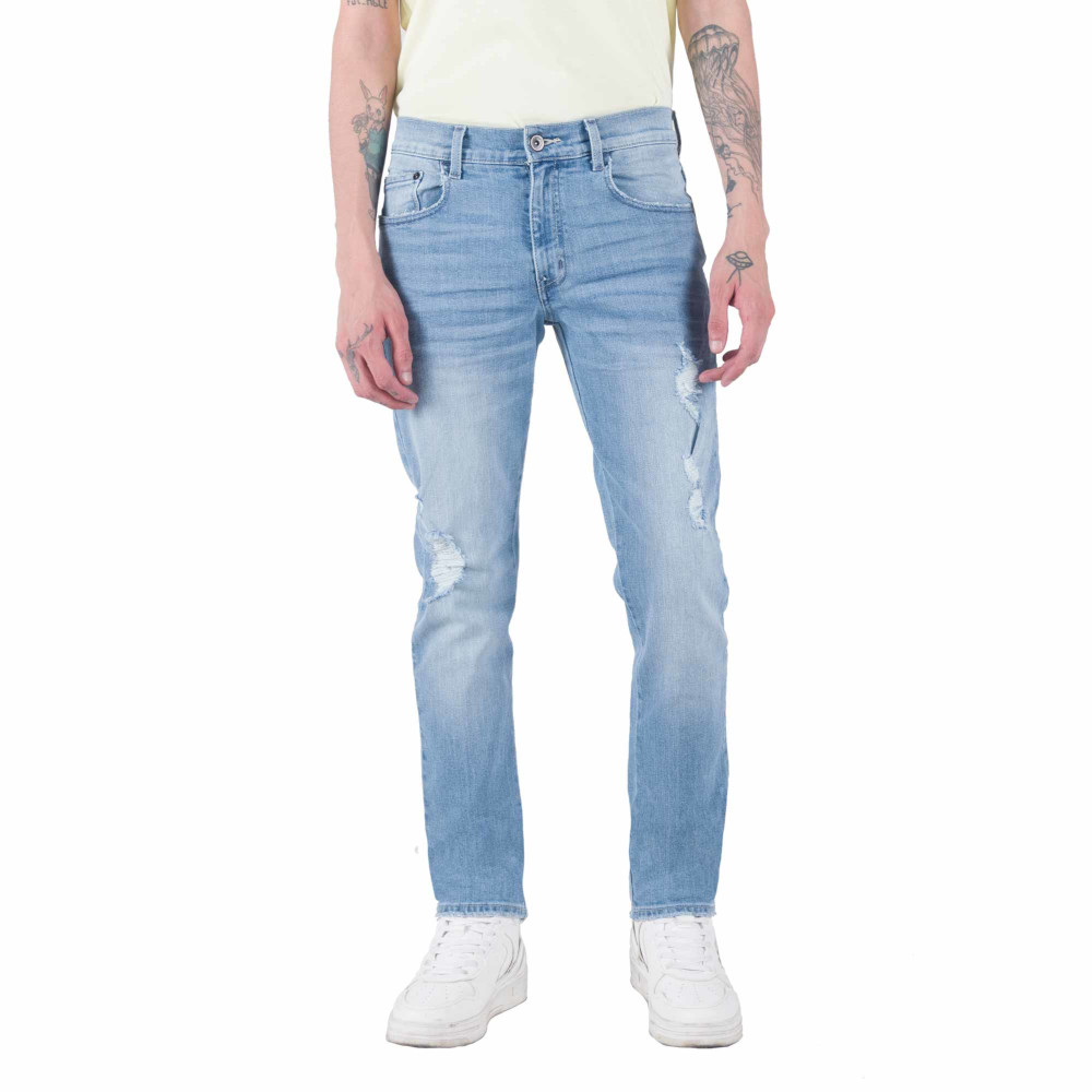 Foto 2 pulgar | Jeans Oggi Hombre 2221112 Mezclilla Azul Claro