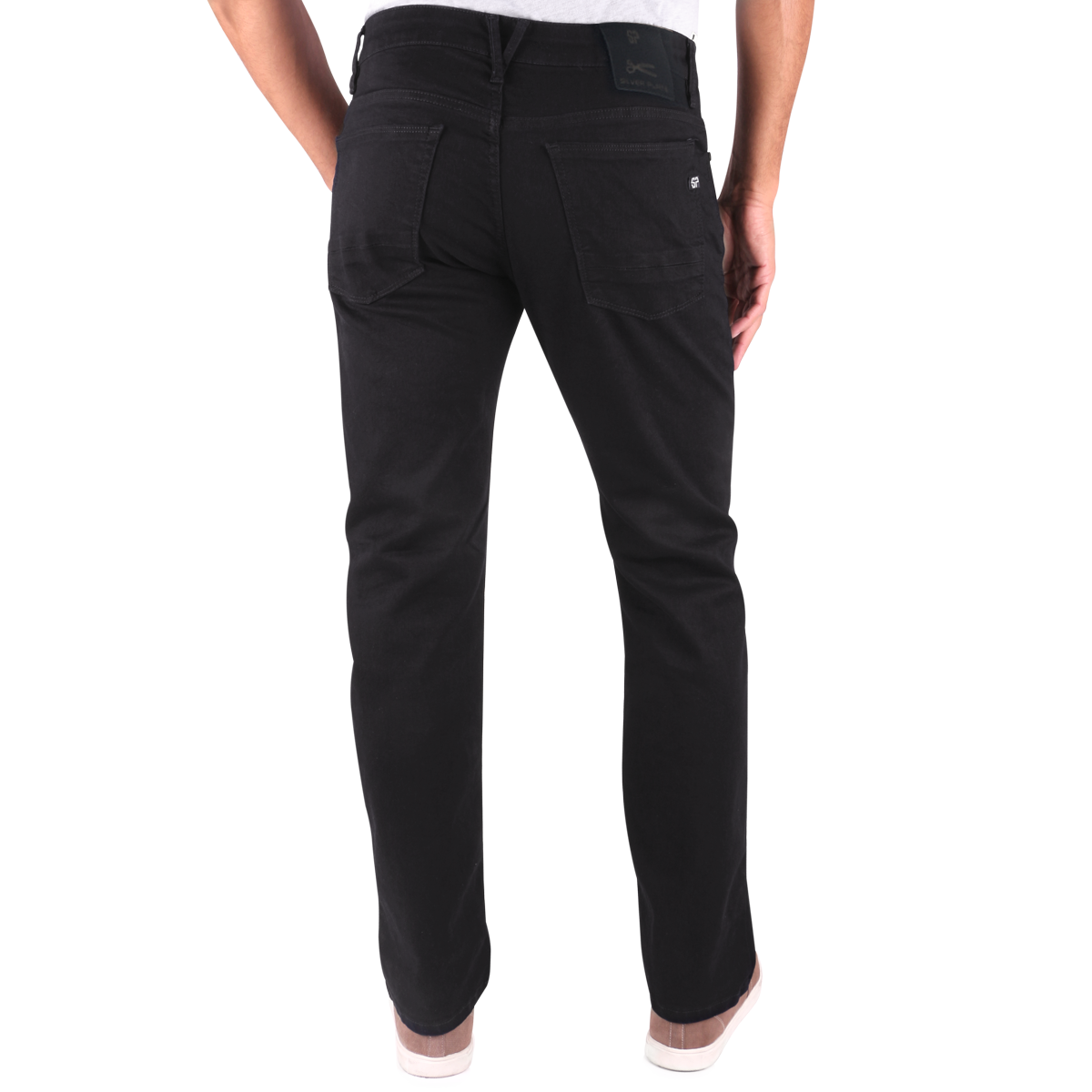 Foto 4 pulgar | Jeans Silver Plate Slim Fit Croth 1807 color Negro para Hombre