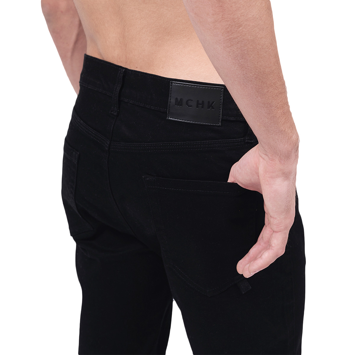 Foto 6 pulgar | Jeans Slim Mchk color Negro para Hombre