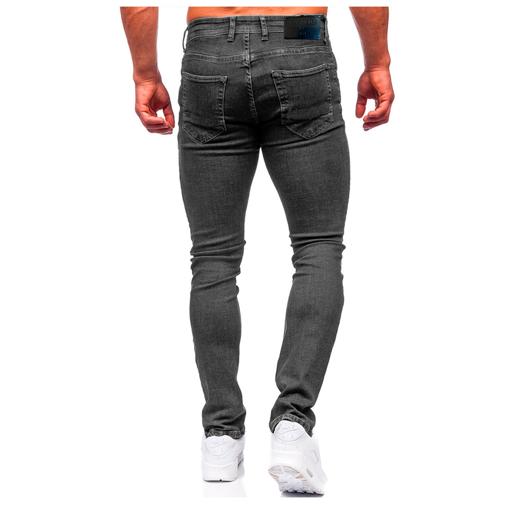 Foto 4 pulgar | Jeans Shendy Vendy Slim Fit Mezclilla Stretch Color Gris Para Caballero