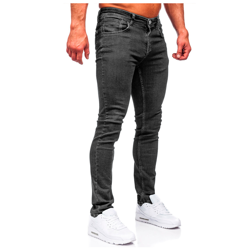 Foto 5 pulgar | Jeans Shendy Vendy Slim Fit Mezclilla Stretch Color Gris Para Caballero