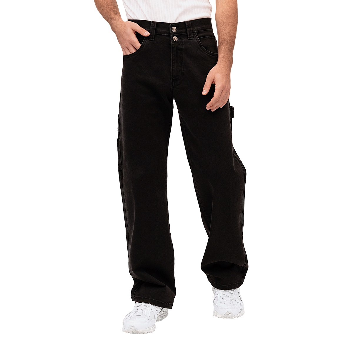 Foto 2 pulgar | Jeans De Mezclilla Mchk 8025. Corte Carpintero Tiro Alto Negro para Caballero