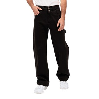 Foto 1 | Jeans De Mezclilla Mchk 8025. Corte Carpintero Tiro Alto Negro para Caballero