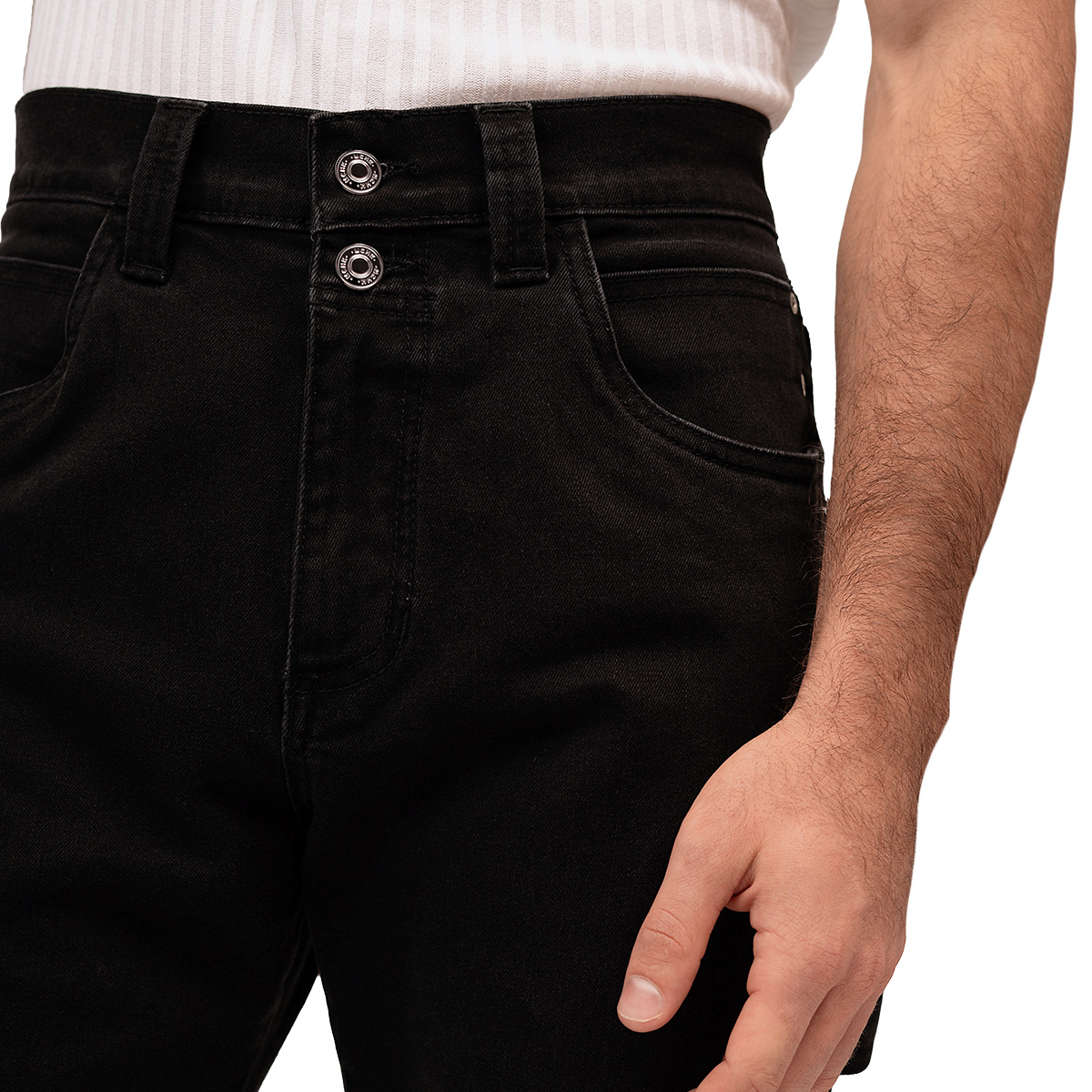 Foto 5 pulgar | Jeans De Mezclilla Mchk 8025. Corte Carpintero Tiro Alto Negro para Caballero