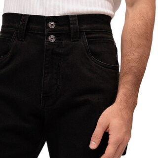 Foto 4 | Jeans De Mezclilla Mchk 8025. Corte Carpintero Tiro Alto Negro para Caballero