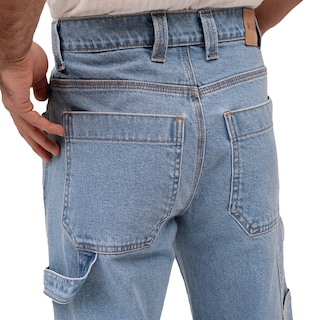 Foto 5 | Jeans De Mezclilla Mchk 8029. Corte Carpintero Tiro Alto para Caballero Azul Claro