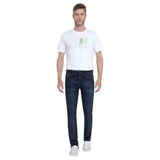 Foto 4 | Jeans Lee Slim Fit 446 Azul Marino para Hombre
