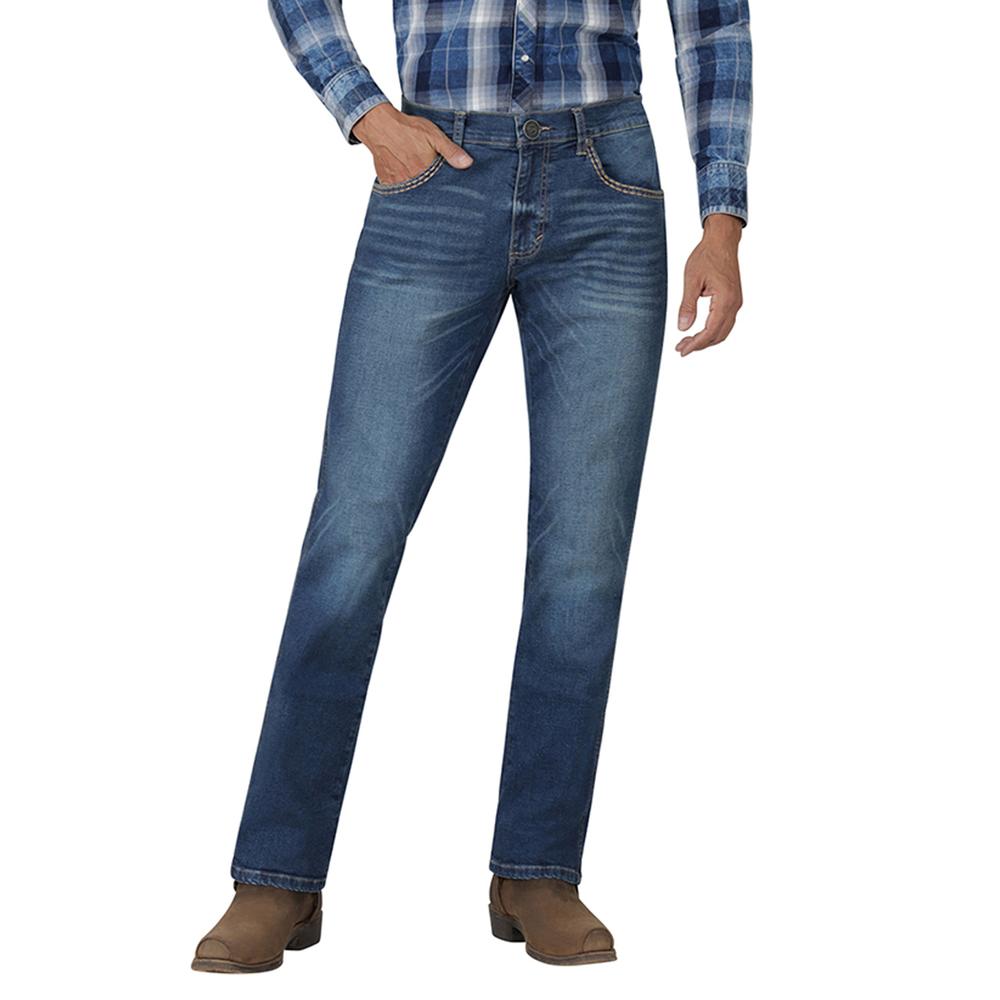 Foto 2 pulgar | Jeans Vaqueros Wrangler Slim Straight 402 Azul para Hombre