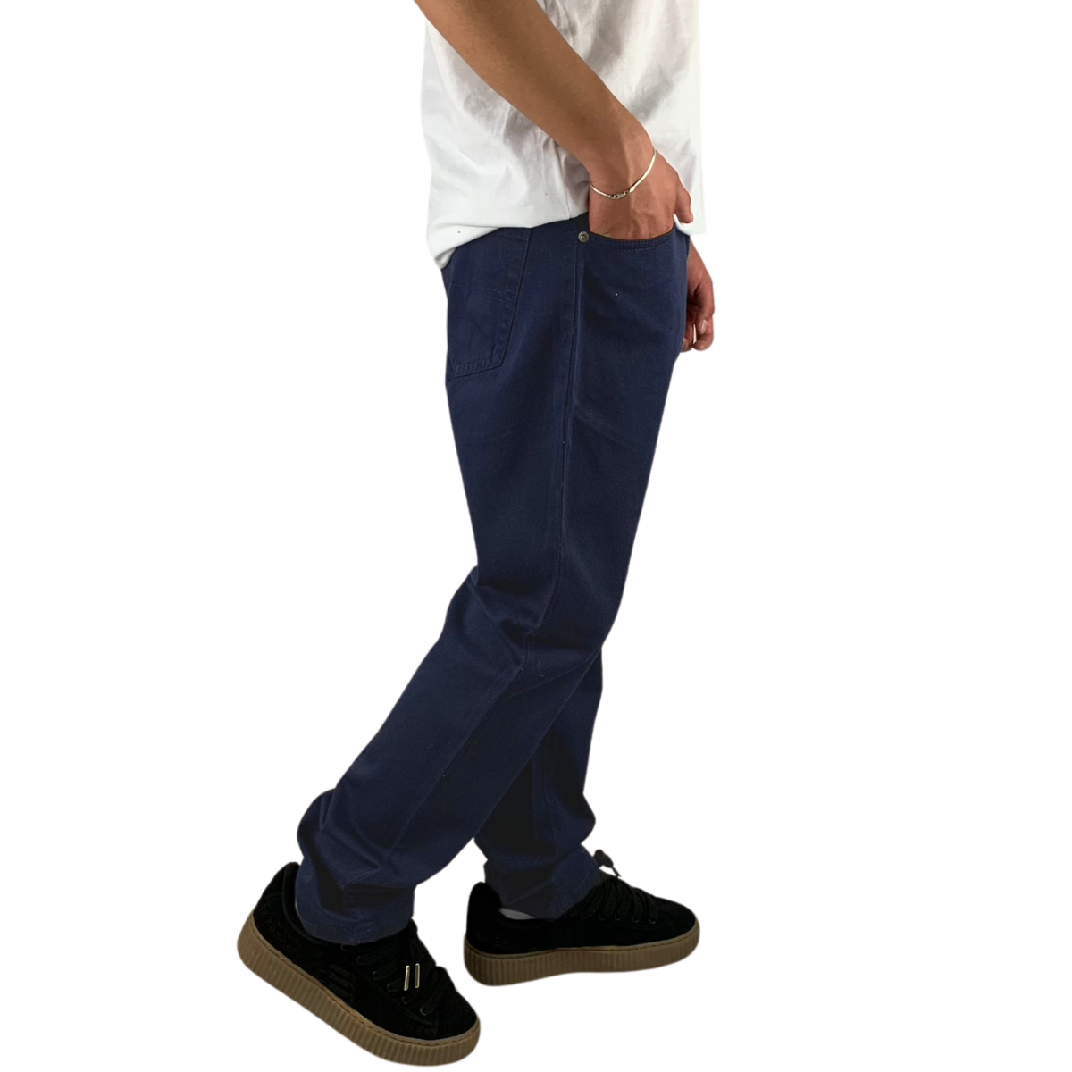 Foto 5 pulgar | Pantalón Slim Gabardina Indutex Y Moda Azul Para Hombre