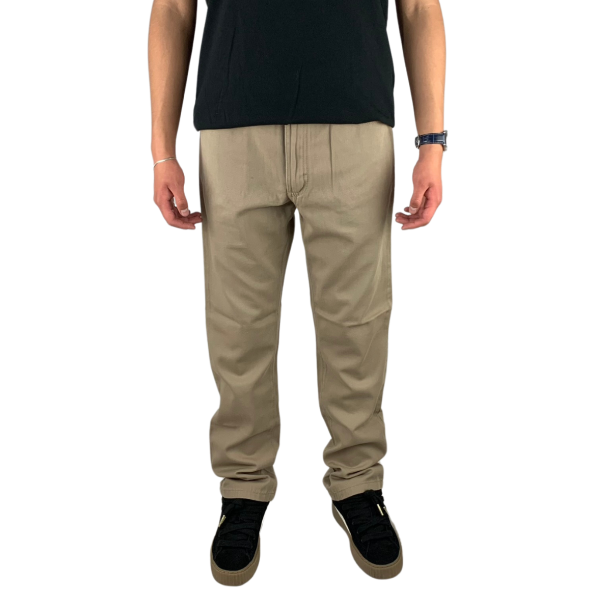 Foto 5 | Pantalón Slim Gabardina Indutex Y Moda Beige Para Hombre