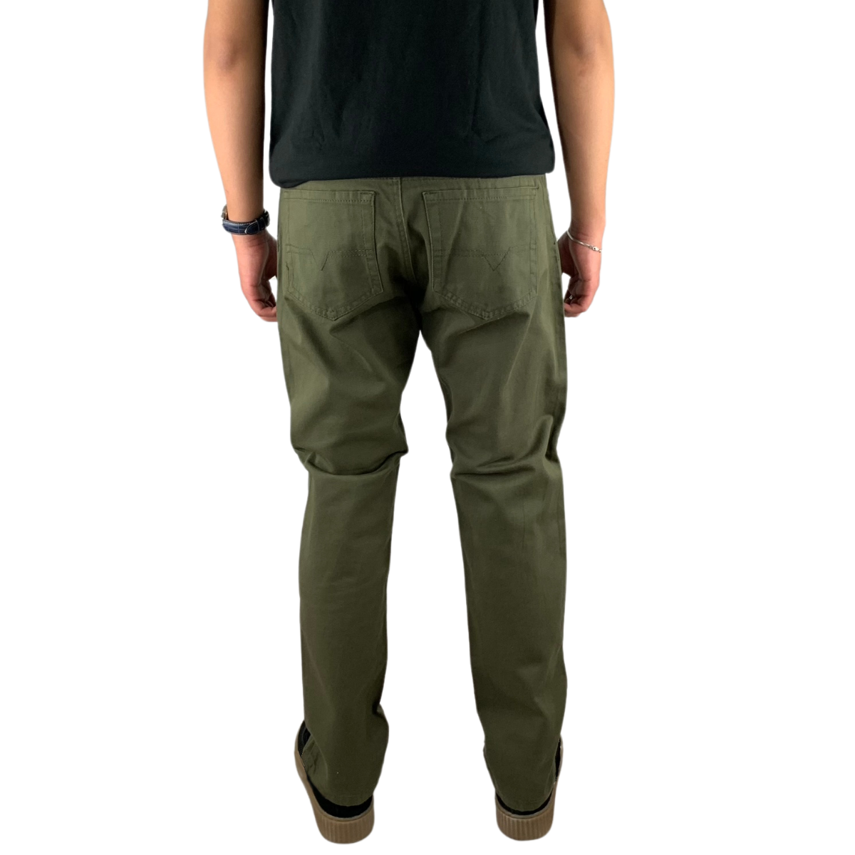 Foto 6 pulgar | Pantalón Slim Gabardina Indutex Y Moda Verde Para Hombre