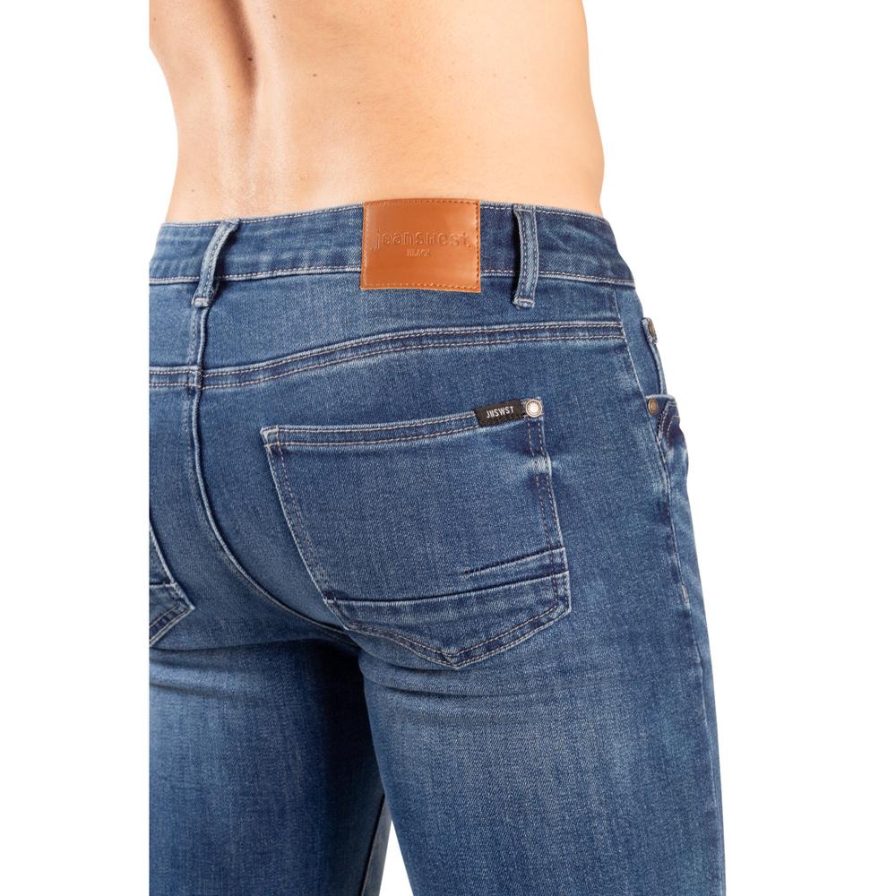 Foto 4 pulgar | Pantalón Slim Fit Hombre Jeanswest Black Mezclilla Confort 060 Azul