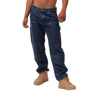 Foto 1 | Jeans De Mezclilla Mchk Corte Carpintero, Diseño De Bolsas. Para Hombre. Color Azul. Modelo 8063