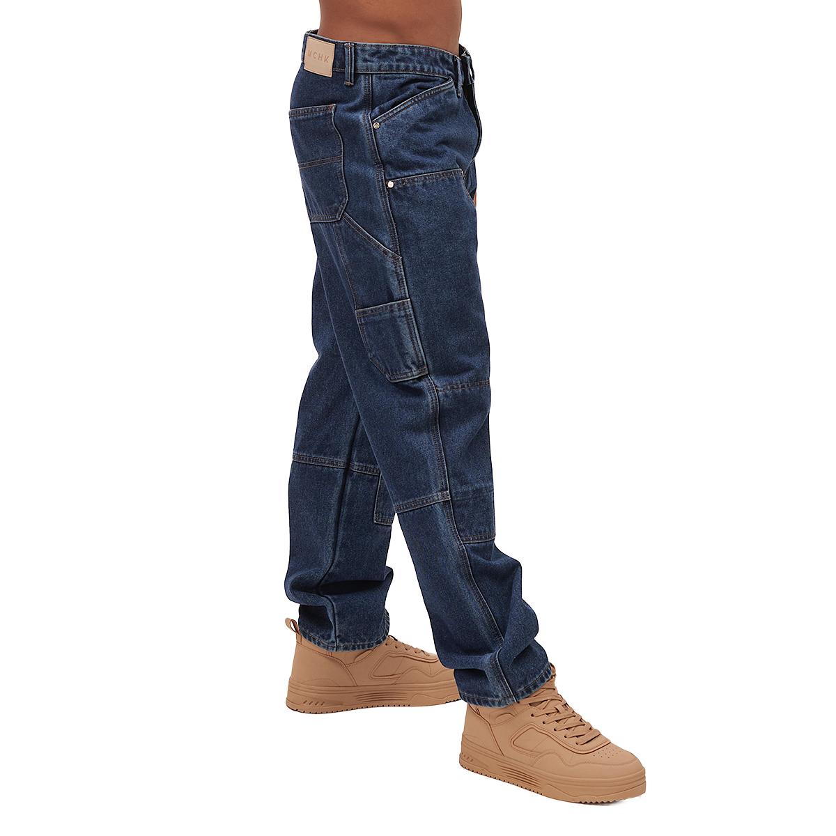 Foto 3 pulgar | Jeans De Mezclilla Mchk Corte Carpintero, Diseño De Bolsas. Para Hombre. Color Azul. Modelo 8063