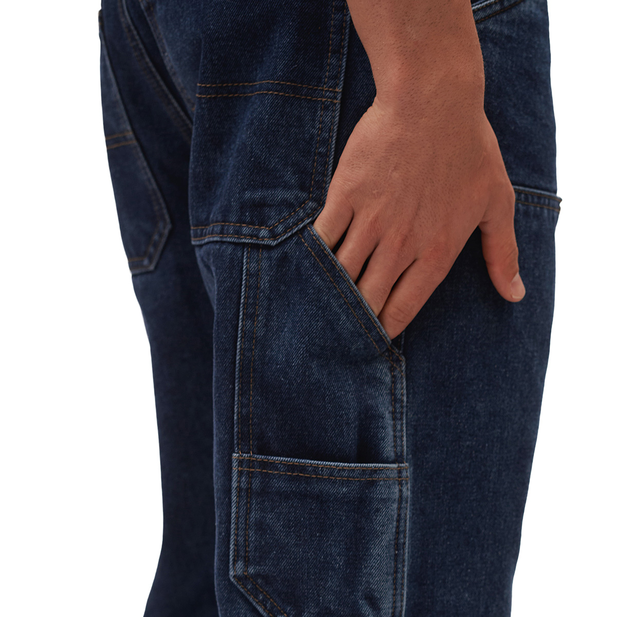 Foto 6 pulgar | Jeans De Mezclilla Mchk Corte Carpintero, Diseño De Bolsas. Para Hombre. Color Azul. Modelo 8063