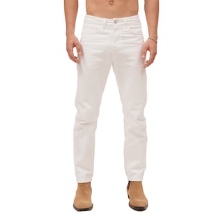 Foto 1 | Jeans De Mezclilla Mchk Corte Cropped. Para Hombre. Color Blanco. Modelo 8062