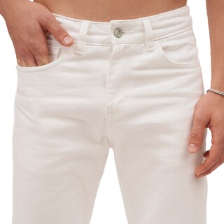 Foto 4 | Jeans De Mezclilla Mchk Corte Cropped. Para Hombre. Color Blanco. Modelo 8062