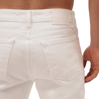 Foto 5 | Jeans De Mezclilla Mchk Corte Cropped. Para Hombre. Color Blanco. Modelo 8062