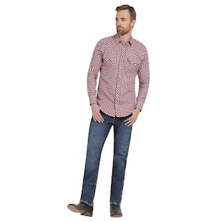 Foto 4 | Jeans Vaquero Hombre Wrangler Slim Straight 497 Azul