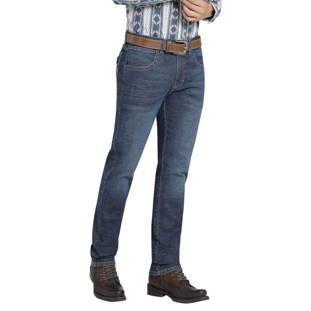 Foto 2 | Jeans Vaquero Hombre Wrangler Slim Straight 481 Azul