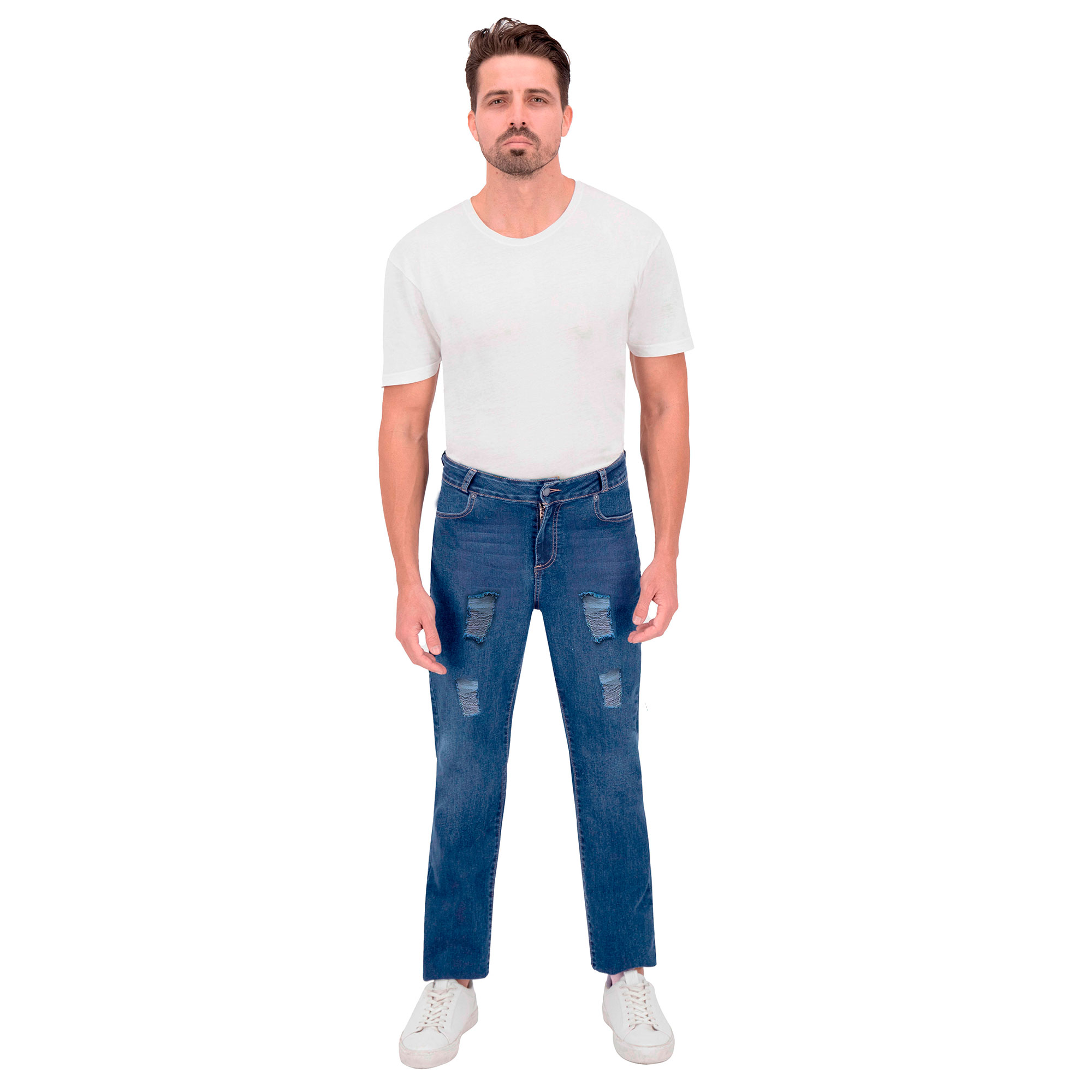 Foto 4 pulgar | Pantalón Slim Britos Jeans Hombre Mezclilla 803384