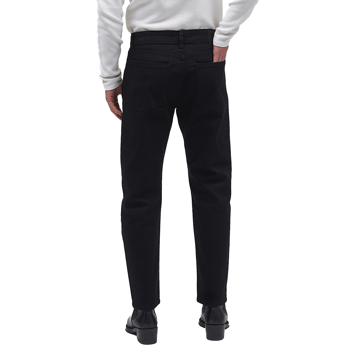 Foto 4 pulgar | Jeans de Mezclilla Mchk Cropped 8072 Negros para Hombre