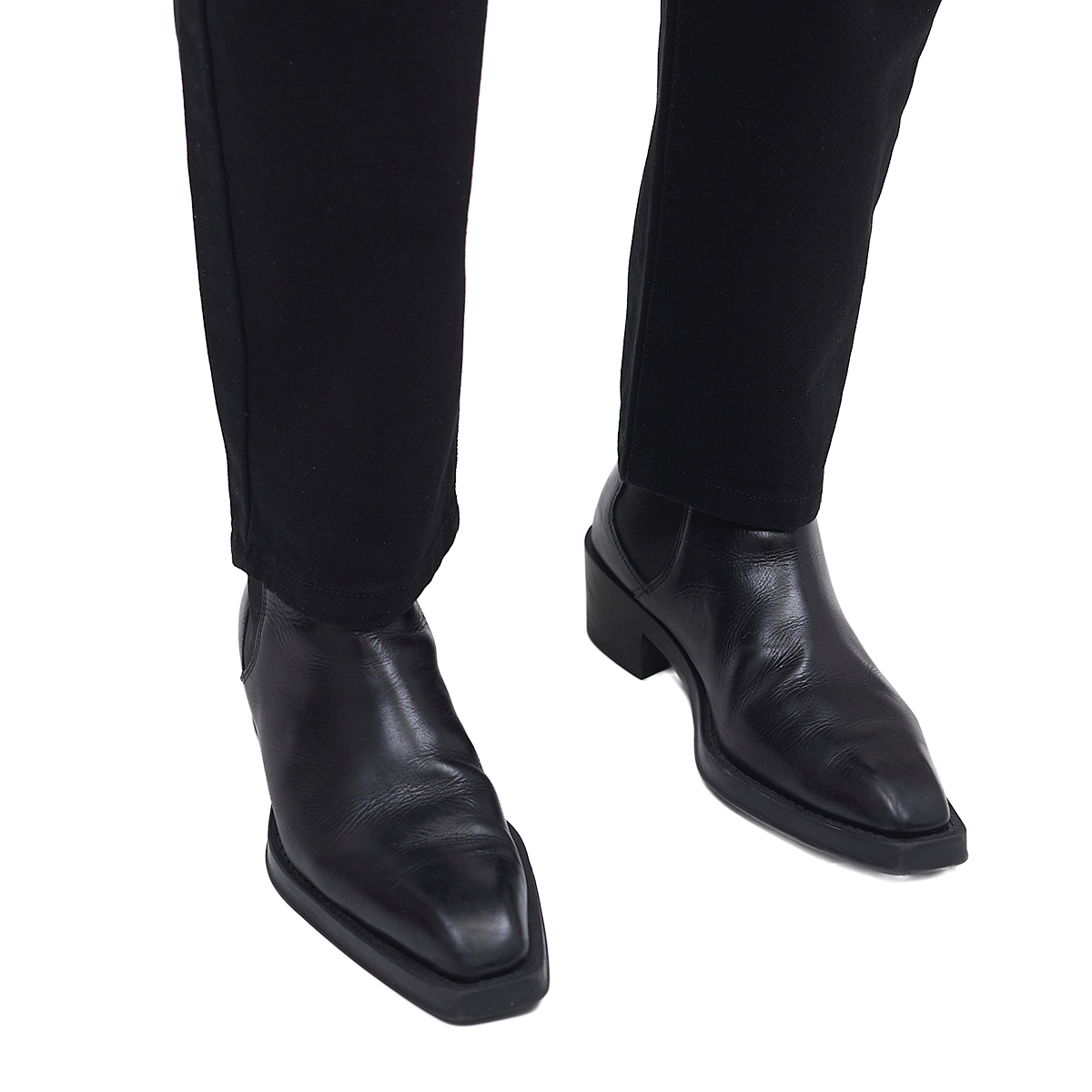 Foto 6 pulgar | Jeans de Mezclilla Mchk Cropped 8072 Negros para Hombre