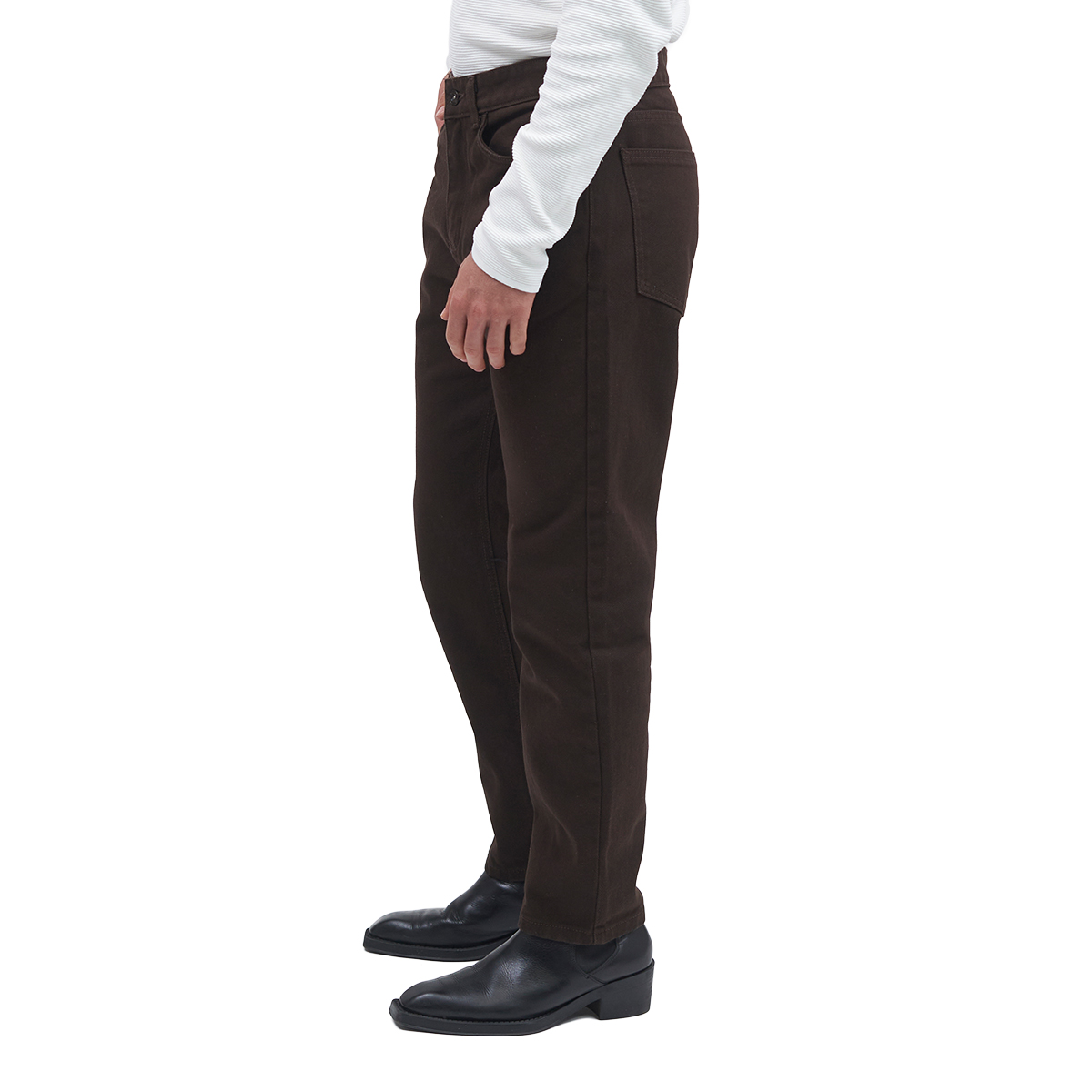 Foto 2 | Jeans de Mezclilla Mchk Cropped 8071 Cafés para Hombre