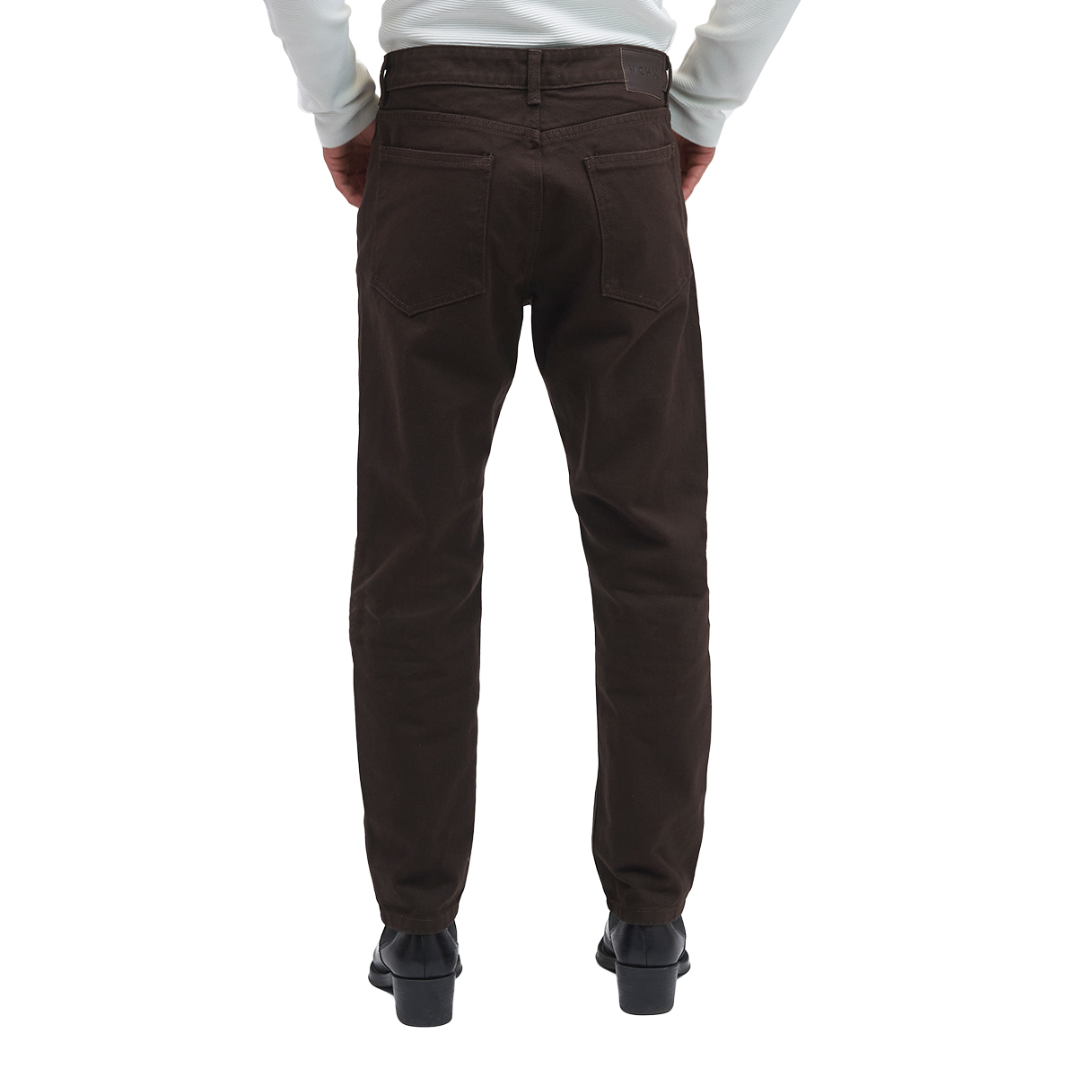 Foto 4 pulgar | Jeans de Mezclilla Mchk Cropped 8071 Cafés para Hombre