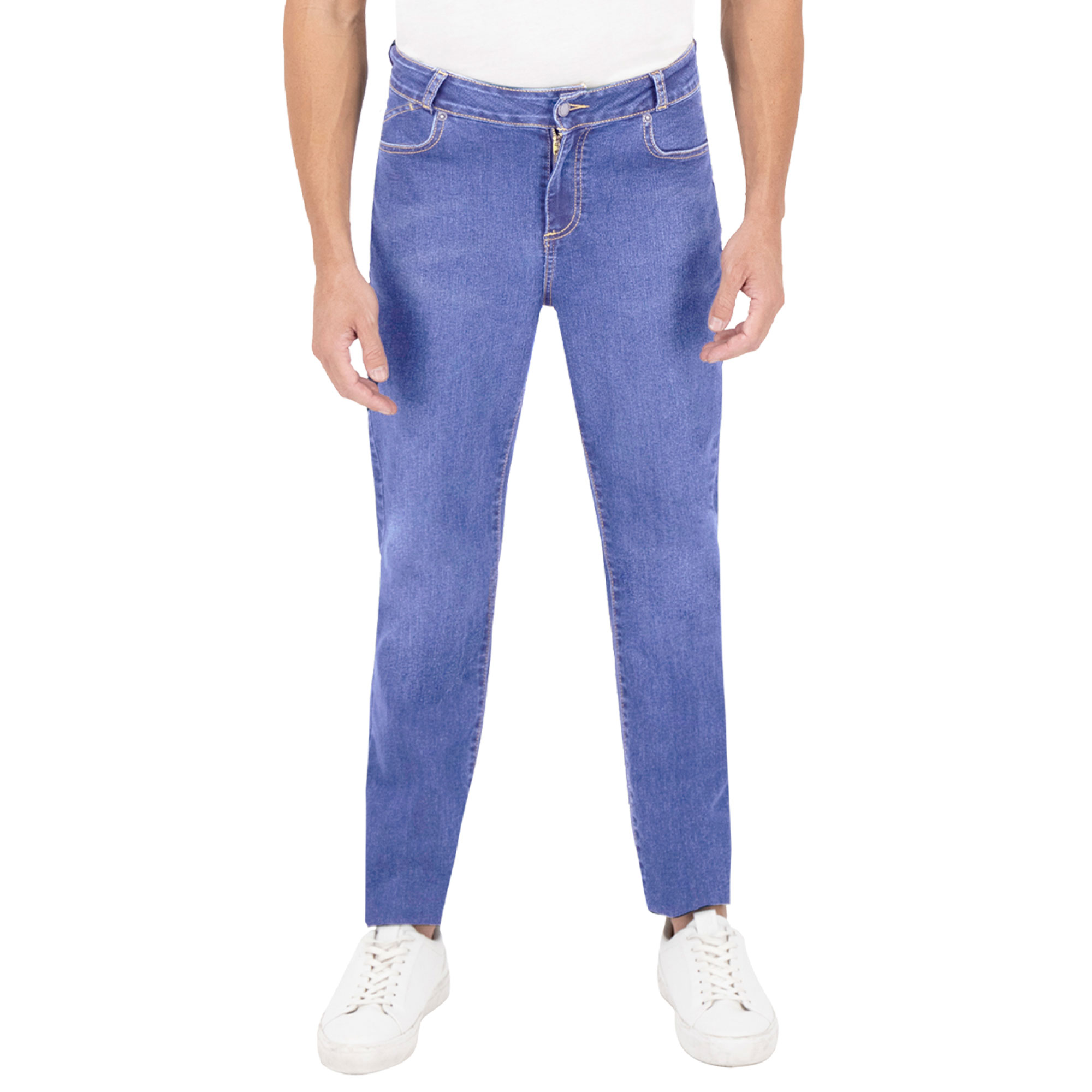 Pantalón Slim Britos Jeans Hombre Azul Mezclilla 803518