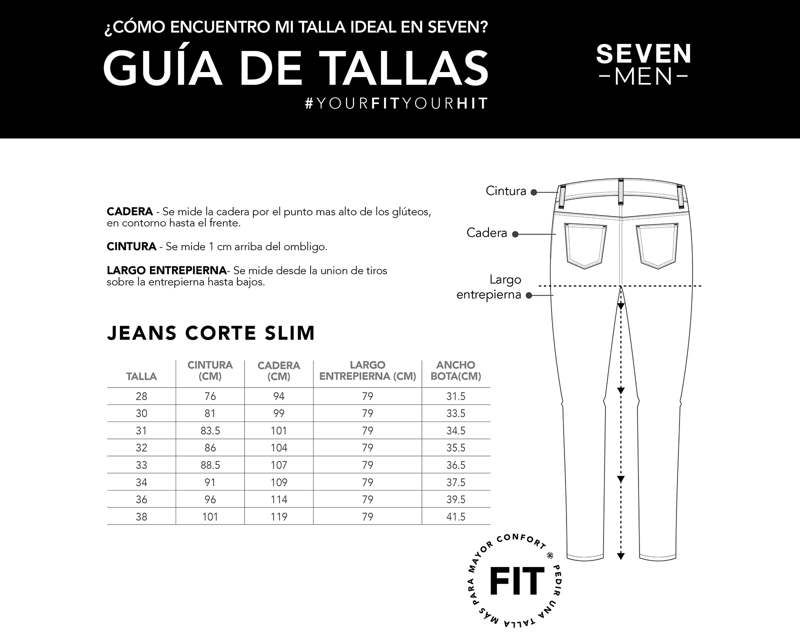 Foto 6 pulgar | Jeans Hombre Pantalon Mezclilla Slim Cintura Regular Seven Jeans