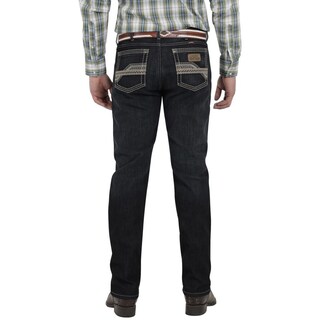 Foto 3 | Jeans Vaquero Wrangler Hombre Western Slim Straight 318 Azul