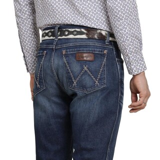 Foto 5 | Jeans Vaquero Wrangler Hombre Retro Slim 286 Azul