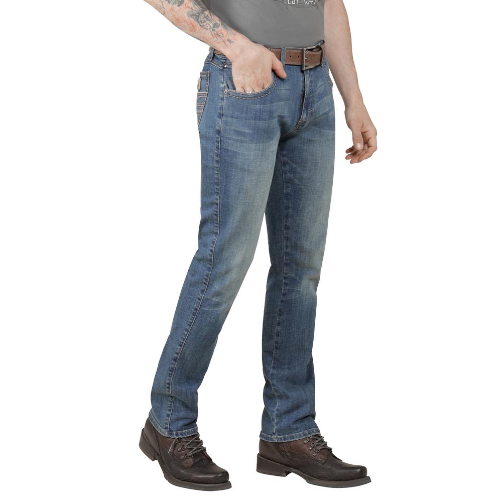 Foto 3 pulgar | Jeans Vaquero Wrangler Hombre Western Slim Straight 320 Azul