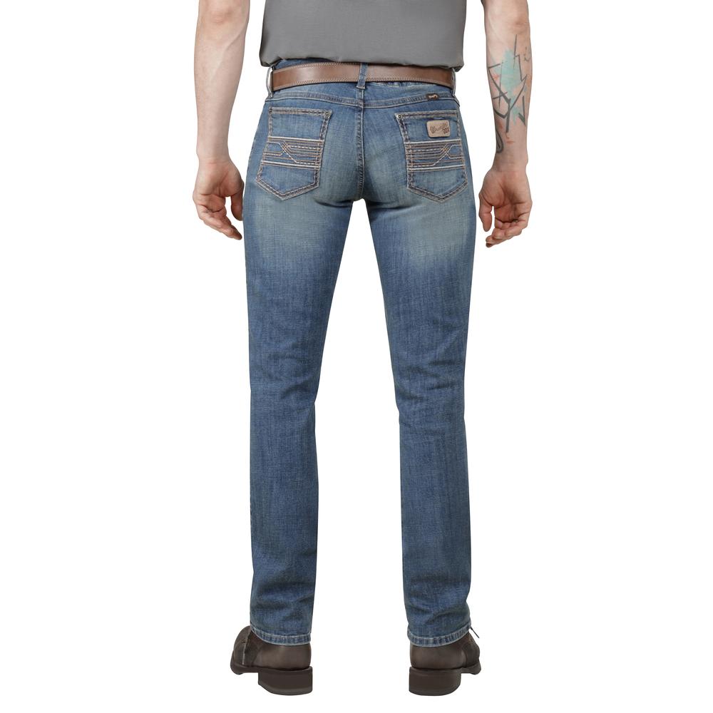 Foto 4 pulgar | Jeans Vaquero Wrangler Hombre Western Slim Straight 320 Azul
