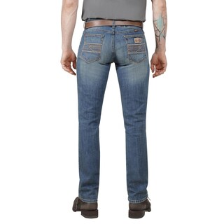Foto 3 | Jeans Vaquero Wrangler Hombre Western Slim Straight 320 Azul