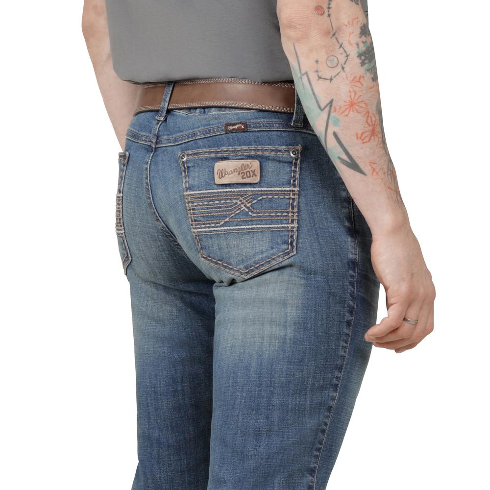 Foto 6 pulgar | Jeans Vaquero Wrangler Hombre Western Slim Straight 320 Azul
