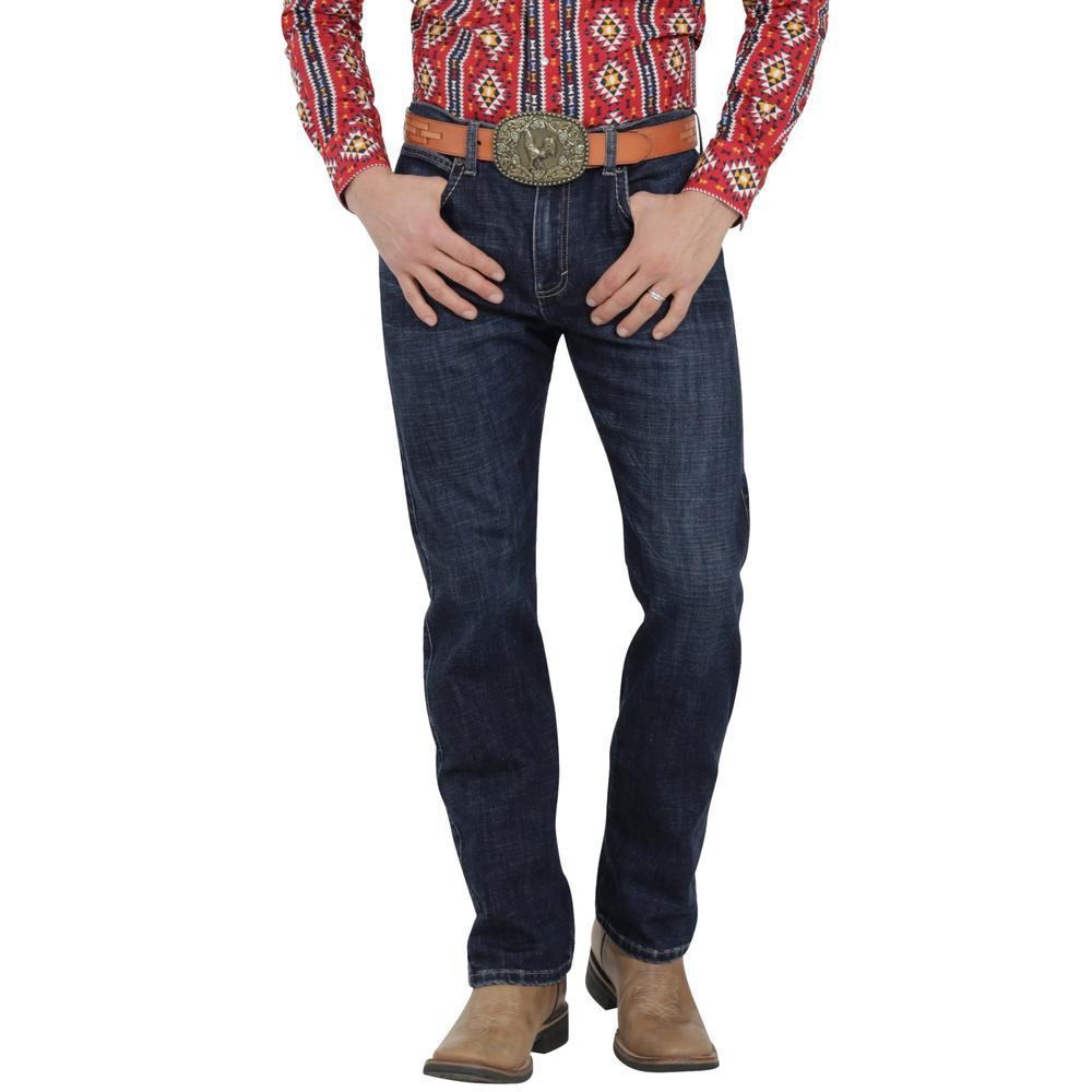 Foto 2 pulgar | Jeans Vaquero Wrangler Hombre Western Slim Straight 253 Azul