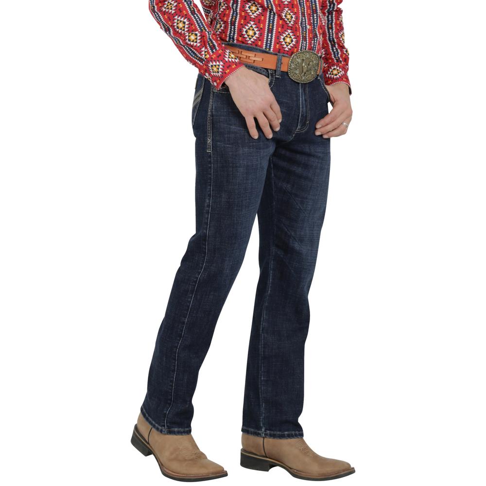 Foto 3 pulgar | Jeans Vaquero Wrangler Hombre Western Slim Straight 253 Azul