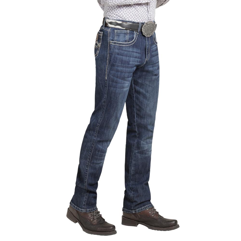 Foto 3 pulgar | Jeans Vaquero Wrangler Hombre Western Slim 262 Azul